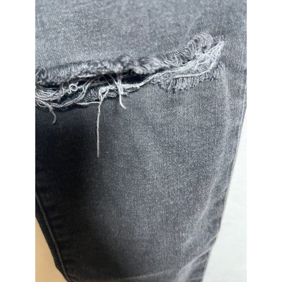 FRAME Empire "Le Skinny de Jeanne" Ripped Distressed Black Size 28 - Picture 5 of 8